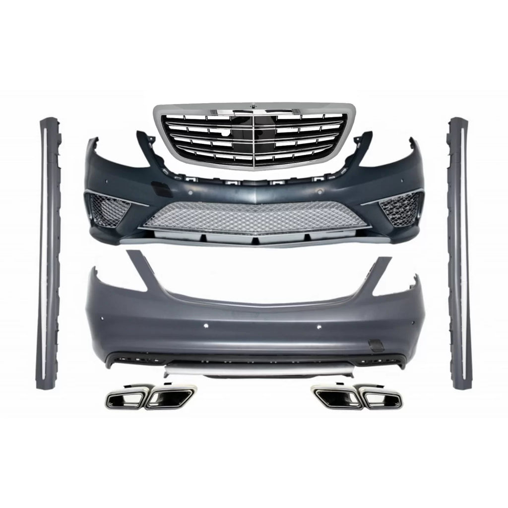 Body kit con Terminali di scarico per Mercedes W222 Classe S (2013-07.2017) S65 S63 design