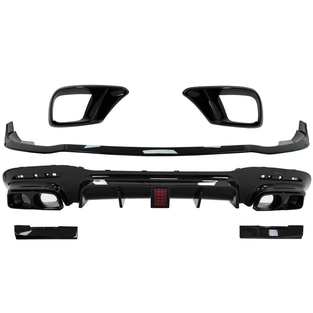 Body kit Paraurti anteriore Lip e aria diffusore per Mercedes Classe S W222 restyling S65 S63 (07.2017-08.2020) berlina