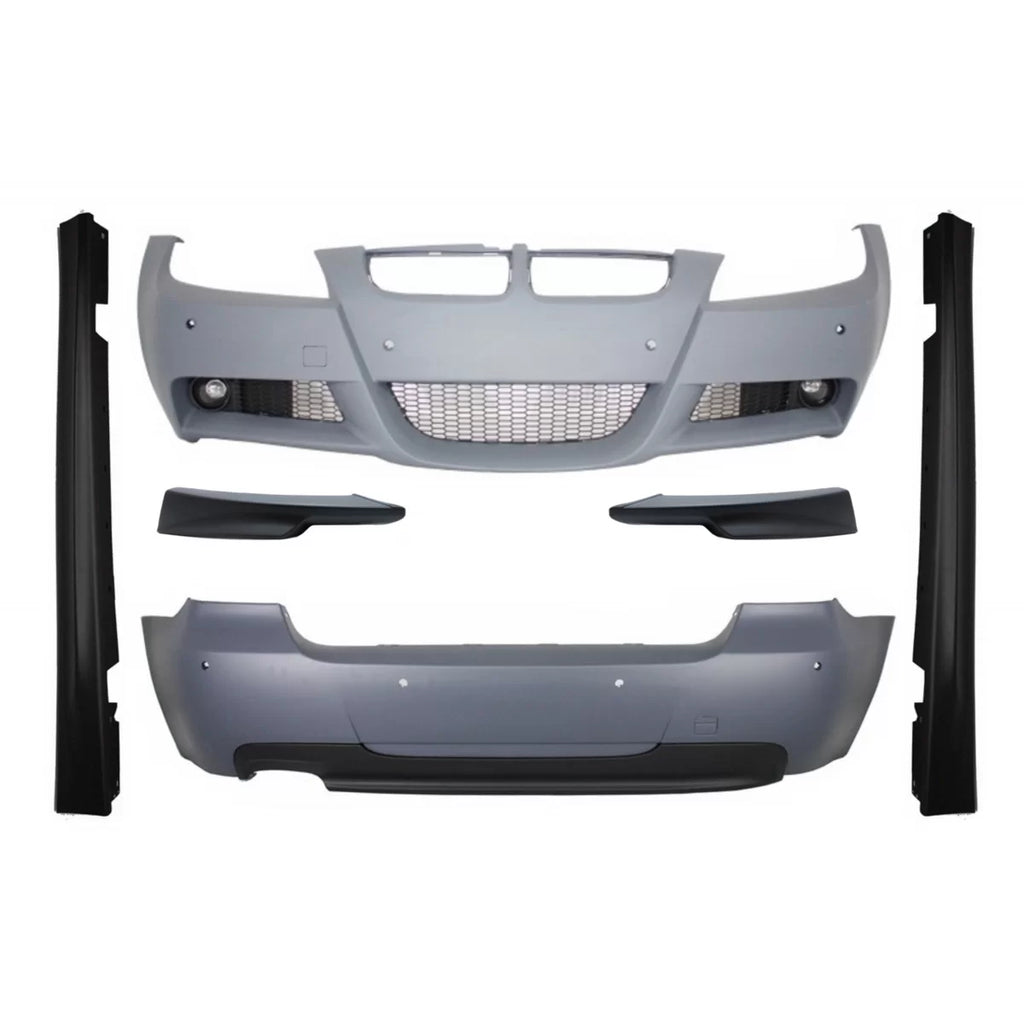 Body kit con Paraurti anteriore splitter Spoiler per BMW Serie 3 Touring E91 LCI (2008-2011) M-Technik M-Sport M-Tech