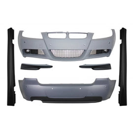 Body kit con Paraurti anteriore splitter Spoiler per BMW Serie 3 Touring E91 LCI (2008-2011) M-Technik M-Sport M-Tech