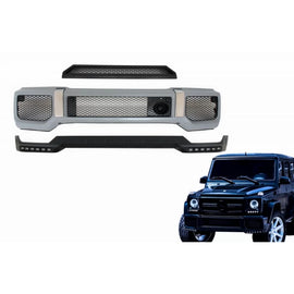 Body kit Paraurti anteriore Spoiler LED DRL estensione per Mercedes Classe G W463 (1989-2017) G65 design