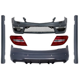 Body kit per Mercedes Classe C W204 restyling (2007-2015) con LED fanali posteriori