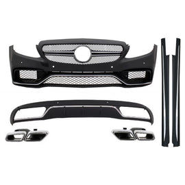 Body kit per MERCEDES Classe C W205 S205 (2014-2018) standard Ed. C63 design