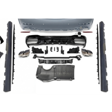 Body Kit Mercedes Classe C W206 4 Porte Look AMG C63 con Parafanghi in Alluminio Mercedes Classe C W206