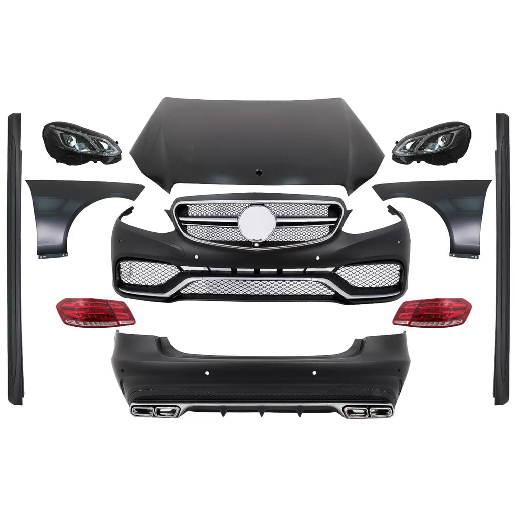 Body kit per Mercedes Classe E W212 (2009-2012) conversione a restyling E63 design