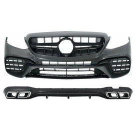 Body kit per Mercedes Classe E W213 (2016-2019) E63 design Terminali di scarico