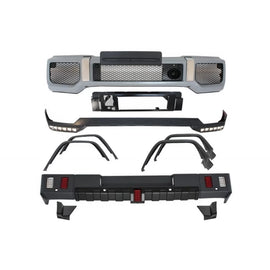 Body kit per Mercedes Classe G W463 (1989-2017) G63 G65 design con allargamenti parafanghi passaruota e LED DRL Spoiler