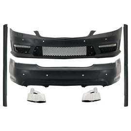 Body kit per Mercedes Classe S W221 (2005-2011) LWB Minigonne Terminali di scarico