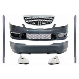 Body kit per Mercedes Classe S W221 (2005-2012) paraurti con Terminali di scarico e Minigonne S63 S65 design