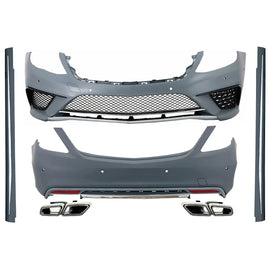 Body kit per Mercedes Classe S W222 (2013-06.2017) lungo versione con Terminali di scarico S63 design cromato Special