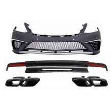 Body kit per Mercedes Classe S W222 Sport Line kit (2013-06.2017) S63 design con nero Terminali di scarico