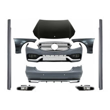 Body kit per Mercedes W212 Classe E restyling (2013-2016) E63 design con Terminali di scarico