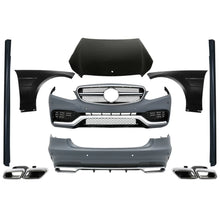 Carica l'immagine nel visualizzatore di Gallery, Body kit per Mercedes W212 Classe E restyling (2013 e successivi) E63 design con Terminali di scarico