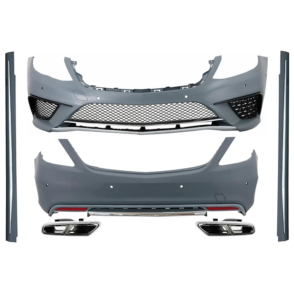 Body kit per Mercedes W222 Classe S (2013-06.2017) lungo versione con Terminali di scarico S65 cromato Special Edition