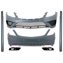 Body kit per Mercedes W222 Classe S lungo ruota Base (2013-06.2017) Minigonne lungo versione terminali di scarico