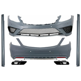 Body kit per Mercedes W222 Classe S lungo ruota Base (2013-06.2017) Minigonne lungo versione terminali di scarico