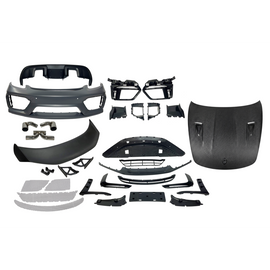 Body Kit Porsche Cayman 718 982c 2016-2023 / Boxster 982 2024+ Look GT4 con Cofano in Carbonio Porsche Cayman 718 982c / Boxster 982