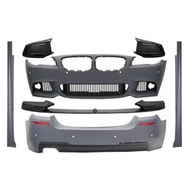 Body kit con Spoiler Lip e Calotte specchietti per BMW Serie 5 F10 Non LCI (2011-2014) M design carbonio