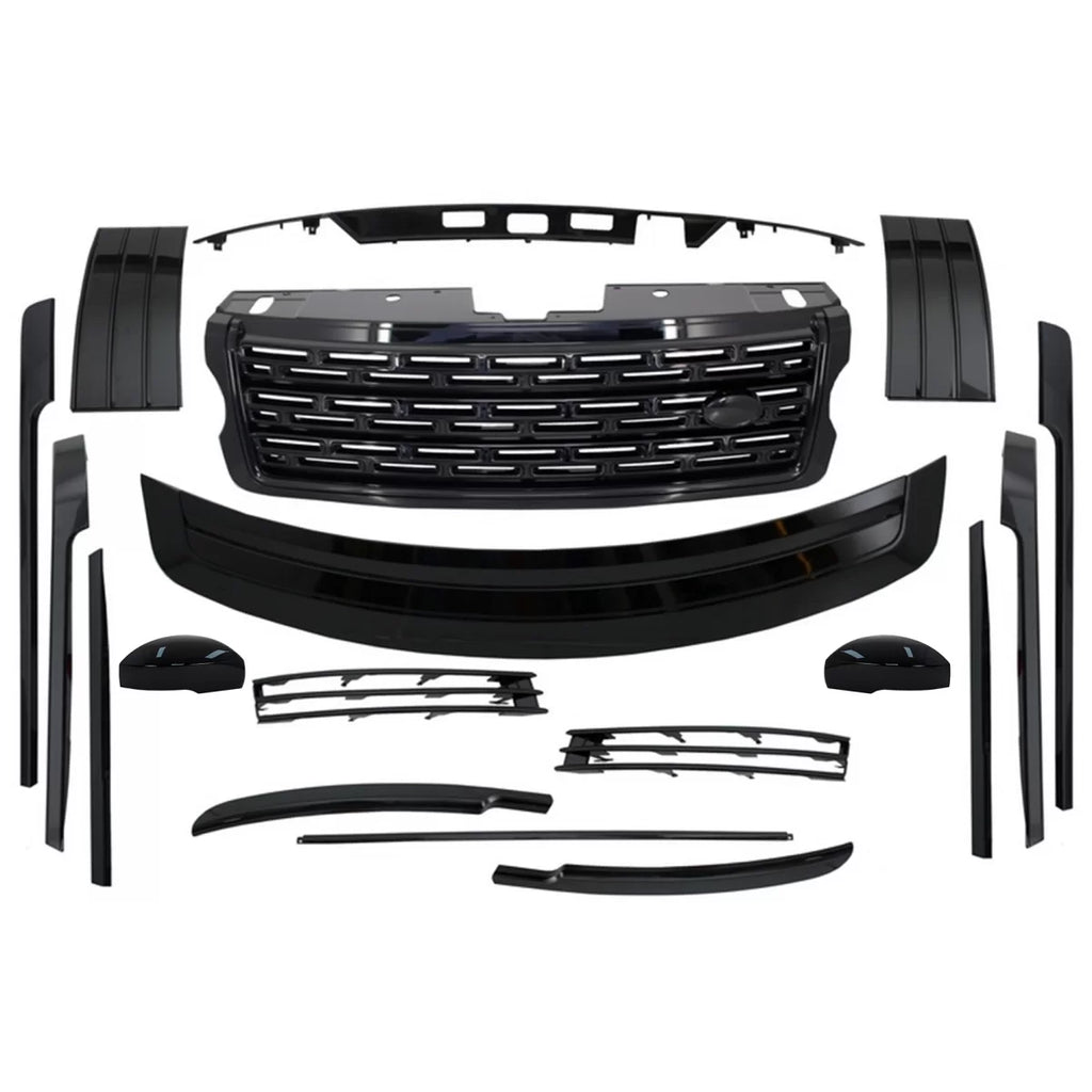 Body kit modanature & griglia Pack per Land Range Rover Vogue IV L405 (2013-2017) Autobiography design nero Santorini