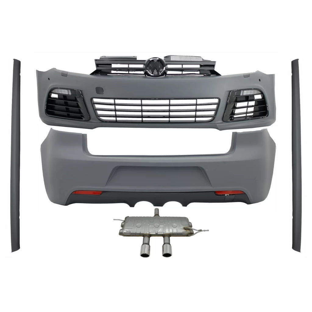 Body kit per VW Golf VI 6 MK6 (2008-2013) R20 design con Minigonne e completo Sistema di scarico Catback silenziatore