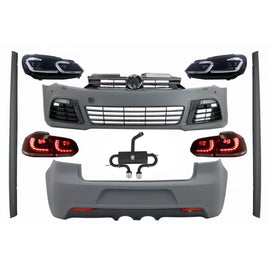 Body kit per VW Golf VI 6 MK6 (2008-2013) R20 design con Sistema di scarico Catback