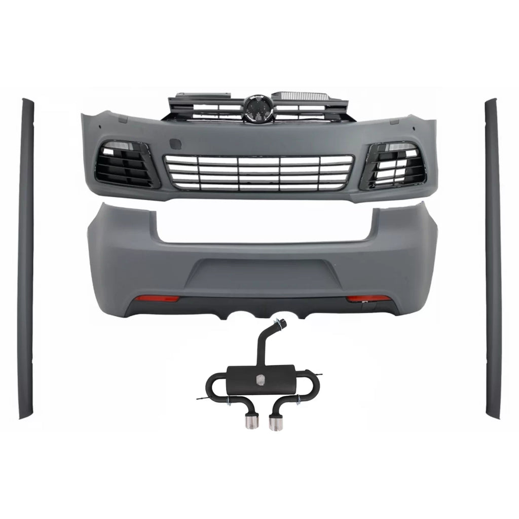 Body kit per VW Golf VI 6 MK6 (2008-2013) R20 design con Minigonne e completo Sistema di scarico Catback