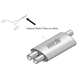 Borla centrale silenziatore tipo 60560 Ford Mustang Ecoboost 15-21