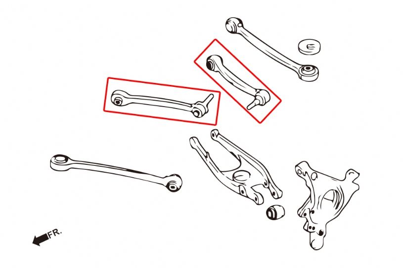 Bracci campanatura posteriori sferici Hardrace BMW M2 M3 M4 – 2 pezzi – foto 2