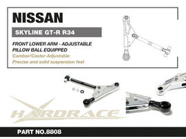 Bracci inferiori anteriori regolabili CNC sferici Hardrace Nissan Skyline GT-R R32 R33 R34 – 2 pezzi – foto 2