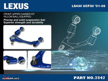 Bracci superiori anteriori regolabili campanatura con snodi sferici Hardrace Lexus LS XF30 – 2 pezzi – foto 2