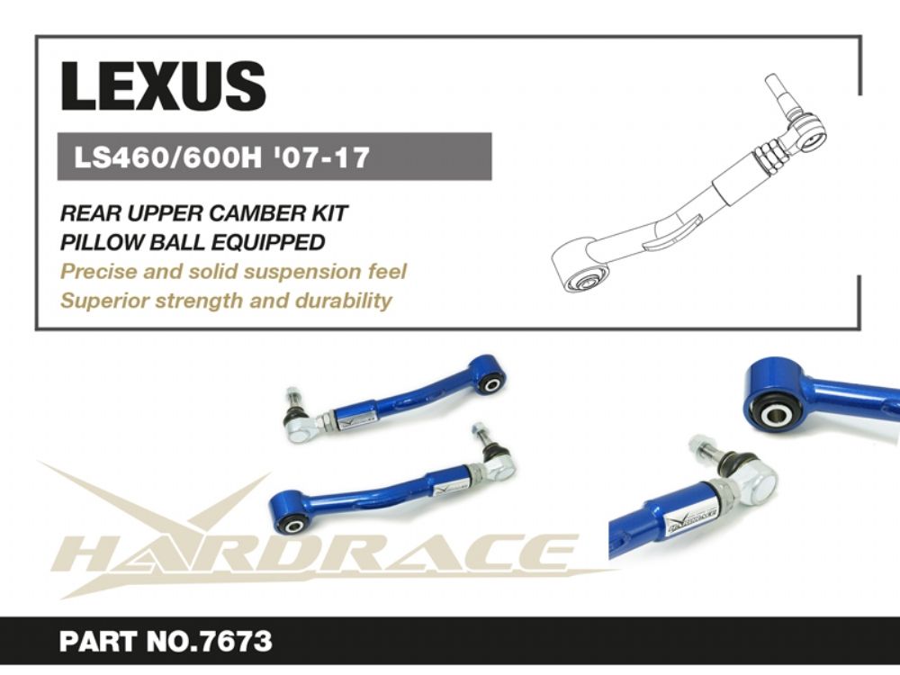 Bracci superiori posteriori campanatura sferici Hardrace Lexus LS XF40 – 2 pezzi – foto 2