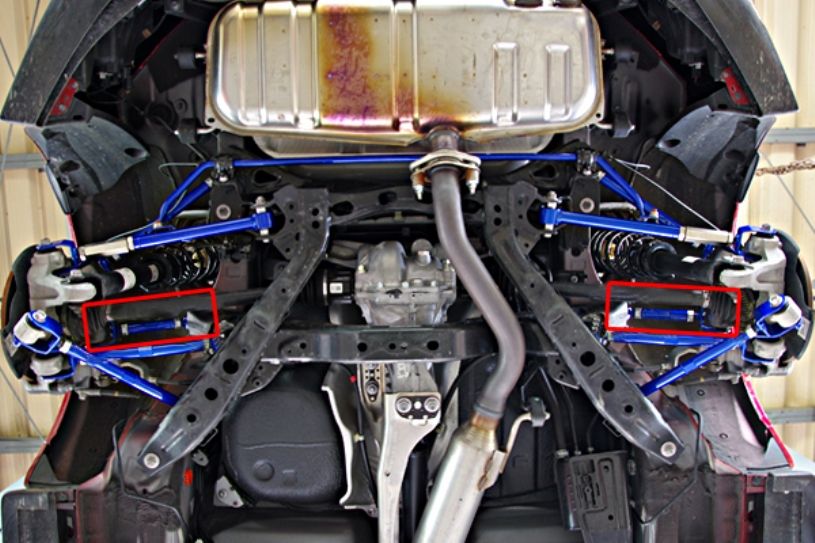 Bracci superiori posteriori regolabili campanatura con snodi sferici Hardrace Mazda MX-5 ND – 2 pezzi – foto 2