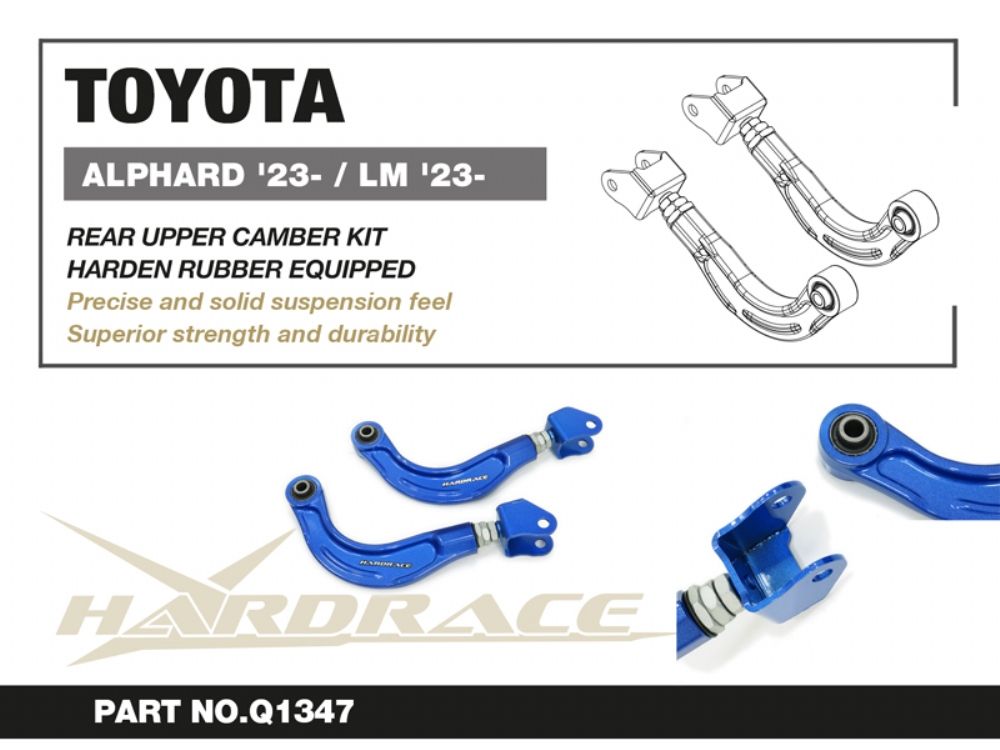 Bracci superiori posteriori regolabili Hardrace Toyota Alphard MK4 e Lexus LM MK2 – 2 pezzi – foto 2