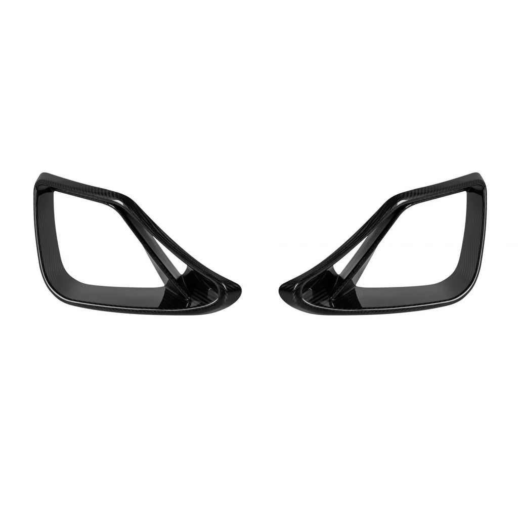 BRBS carbonio laterale griglia appendici per il anteriore S63 paraurti on Mercedes Classe S Coupe C217 2017-2020