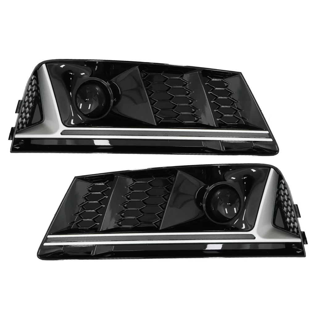 Paraurti inferiore griglia ACC coperture laterale griglie per Audi A4 B9 berlina Avant (2016-2018) RS4 design argento