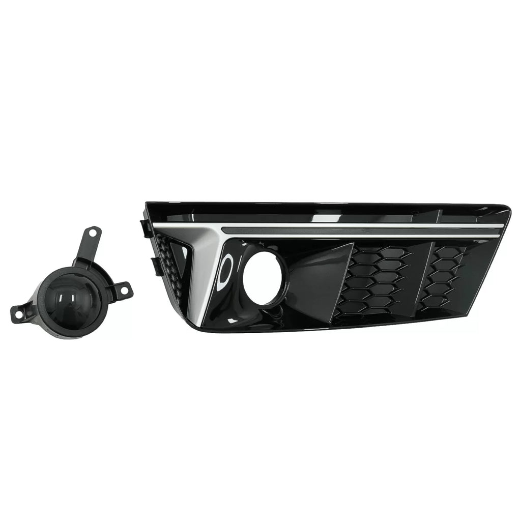 Paraurti inferiore griglia ACC coperture laterale griglie per Audi A4 B9 berlina Avant (2016-2018) RS4 design argento