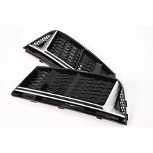 Carica l'immagine nel visualizzatore di Gallery, Paraurti inferiore griglia coperture laterale griglie per Audi A4 B9 berlina Avant (2016-2018) RS4 design argento