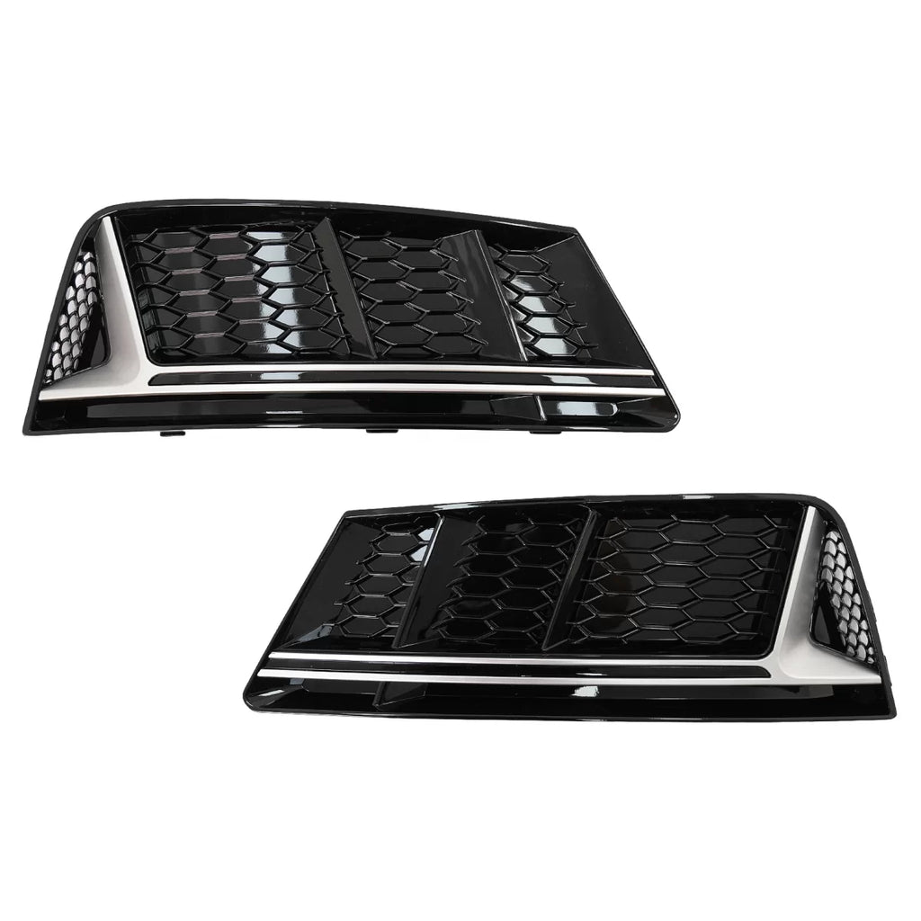 Paraurti inferiore griglia coperture laterale griglie per Audi A4 B9 berlina Avant (2016-2018) RS4 design argento