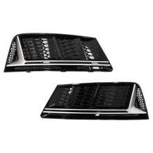 Carica l'immagine nel visualizzatore di Gallery, Paraurti inferiore griglia coperture laterale griglie per Audi A4 B9 berlina Avant (2016-2018) RS4 design argento