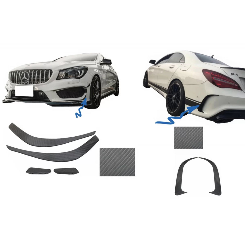 Paraurti splitter alette Aero laterale bocchetta canard per Mercedes Benz CLA W117 C117 X117 (2013-2016) CLA45 A-design