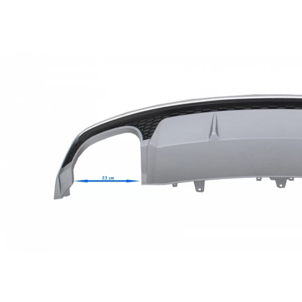 Paraurti Valance aria diffusore con Terminali di scarico e Griglia anteriore per Audi A7 4G restyling (2015-2017) S7