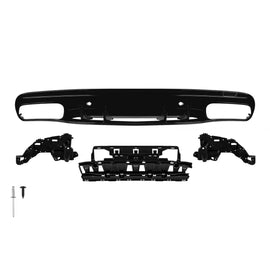 C63-stile diffusore per A design Paraurti posteriore per Mercedes Classe C W205 2014-2020 -оо--оо-