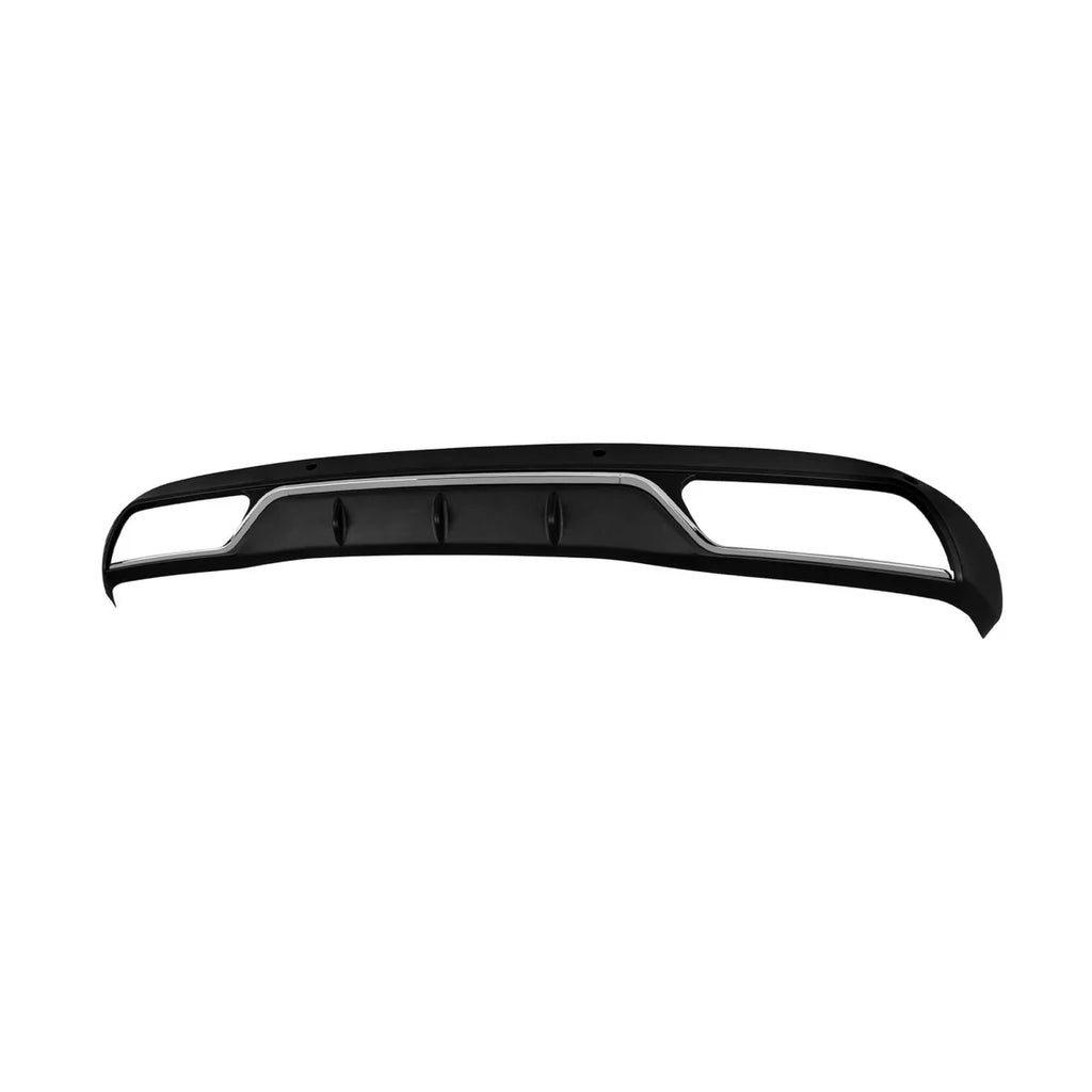 Diffusore stile C63 con nero terminali per standard Paraurti posteriore per Mercedes Classe C W205 berlina, S205 station