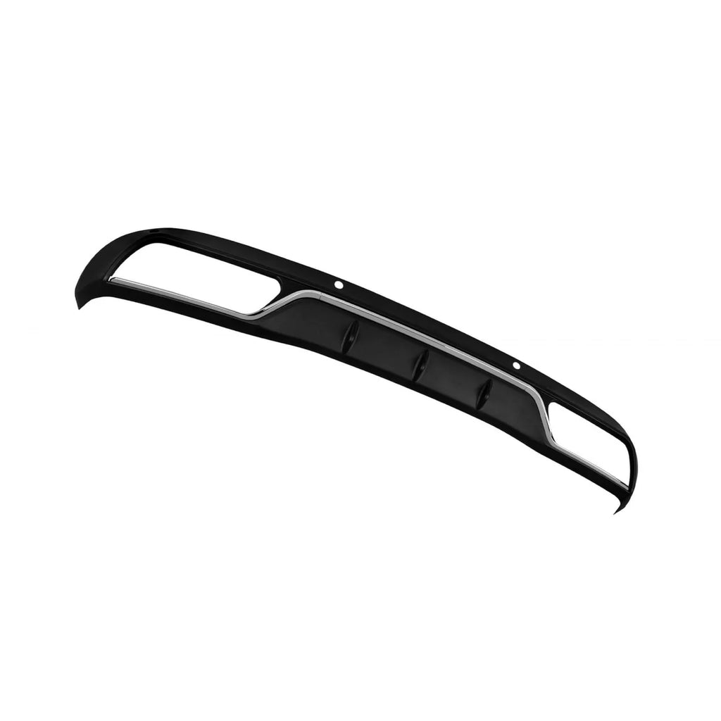 Diffusore stile C63 con nero terminali per standard Paraurti posteriore per Mercedes Classe C W205 berlina, S205 station