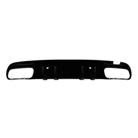 Diffusore stile C63 con cromato terminali per posteriore A design paraurti on Mercedes Classe C W205 berlina, S205
