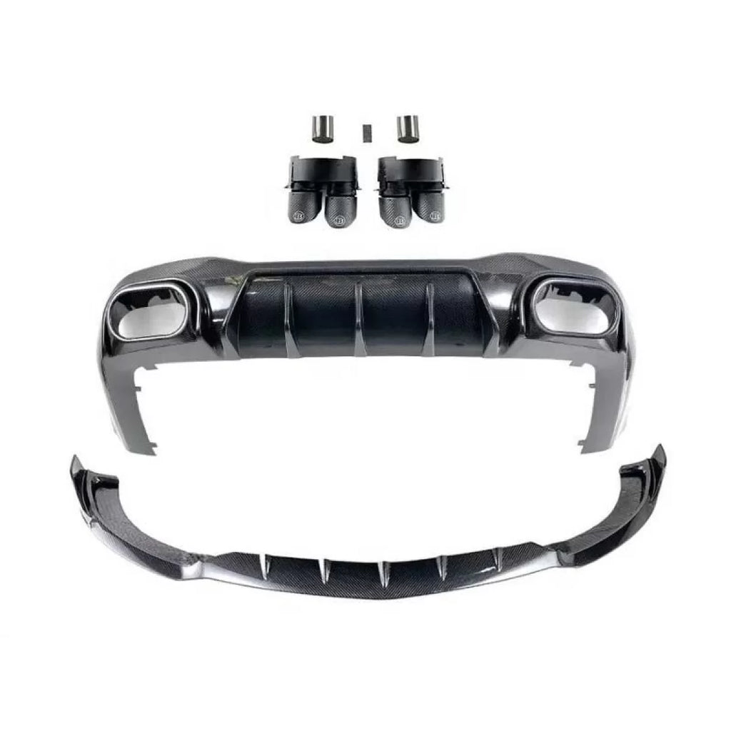 Carbonio set BRBS per anteriori e posteriori paraurti di Mercedes A design GT 4 porta Coupe X290 dal 2019