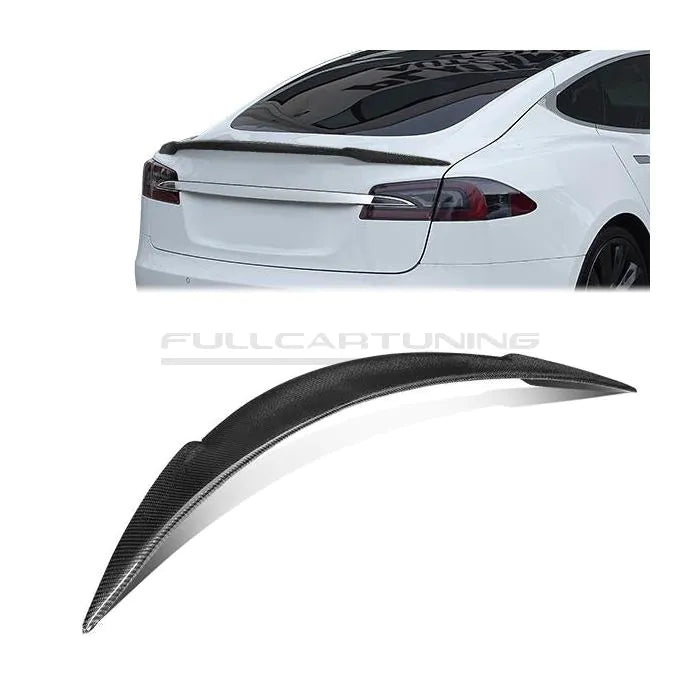 Spoiler ducktail in carbonio CarbonWorks per Tesla Model S 2012-2019 - immagine 1