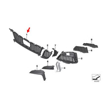 Centrale griglia con apertura per ACC per anteriore M tech paraurti per BMW Serie 3 G20, G21 2019-2022