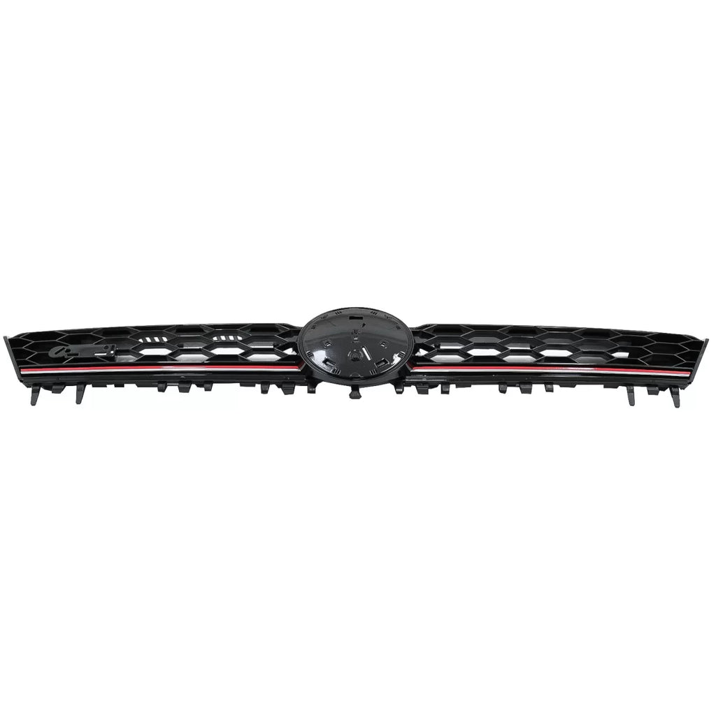 Centrale Griglia anteriore per VW Golf 7 VII 5G (2013-2017) rosso lamella GTI design