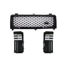 Carica l'immagine nel visualizzatore di Gallery, Griglia centrale con laterale bocchette griglie per Land Range Rover Vogue III L322 (2002-2005) tutti nero Autobiography